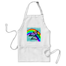 Rainbow Butterfly Apron