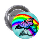 Rainbow Butterfly Buttons