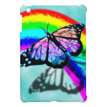 Rainbow Butterfly Cover For The iPad Mini