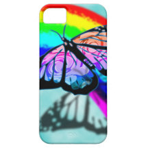 Rainbow Butterfly iPhone 5 Cases