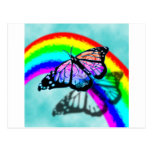 Rainbow Butterfly Post Cards