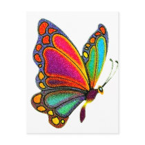 Rainbow Butterfly Postcards