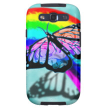 Rainbow Butterfly Samsung Galaxy S3 Case