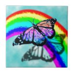 Rainbow Butterfly Tile
