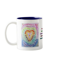 Rainbow Cancer Heart  Mug
