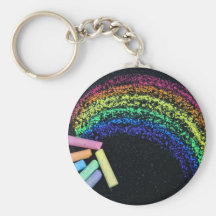 Rainbow Chalk Key Chain