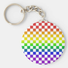 Rainbow Checkers Keychain 01