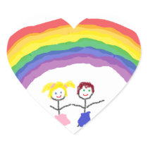 Rainbow Children Sticker