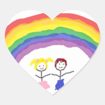 Rainbow Children Sticker