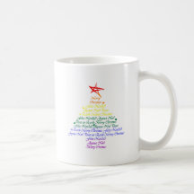 Rainbow Christmas Tree Coffee Mug