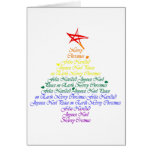 Rainbow Christmas Tree Greeting Card