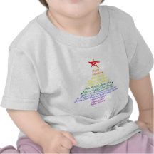 Rainbow Christmas Tree Tees