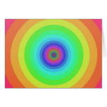 Rainbow circles greeting cards