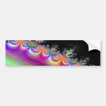 Rainbow Circus Art Bumper Sticker