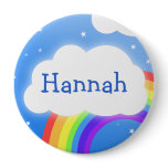 Rainbow cloud custom name  - button badge