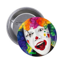 Rainbow Clown, SMILE Pin