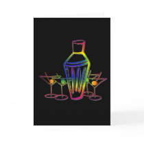 Rainbow Cocktails Greeting Card