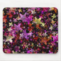 Rainbow Colors of Stars Background Mousepads