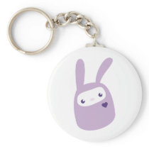 Rainbow Coloured Gumdrop Bunnies Key Chain