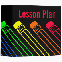 Rainbow Coloured Pencils Designed Binder