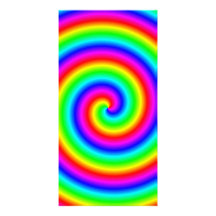 Rainbow Colours. Bright and Colourful Spiral. Custom Photo Card