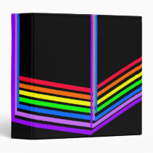 Rainbow Colours Designed Binder