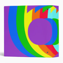 Rainbow Colours Designed Binders