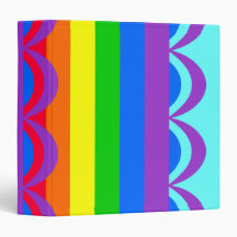 Rainbow Colours Designed Binders