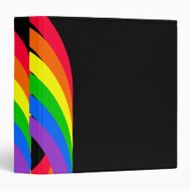 Rainbow Colours Designed Binders
