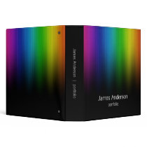 Rainbow Colours Portfolio binder