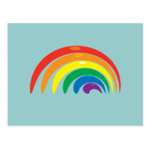 Rainbow Colours Postcards