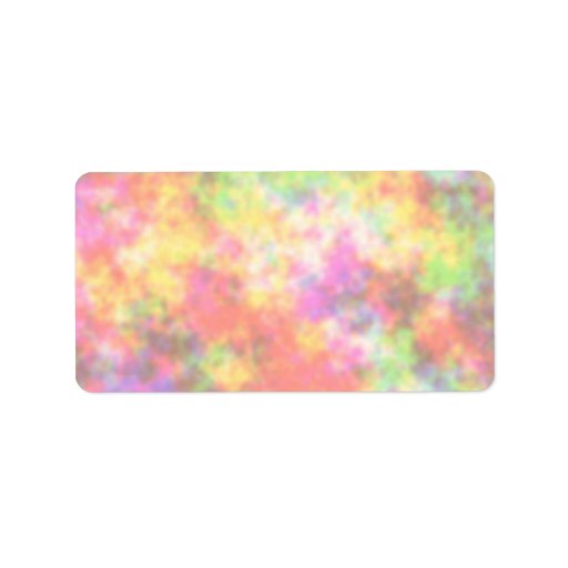 Rainbow Colours. Pretty, Colourful Clouds. Personalized Address Label