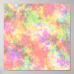 Rainbow Colours. Pretty, Colourful Clouds. Print