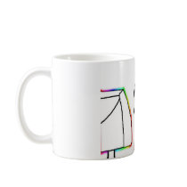Rainbow Computer Face Guy Mugs