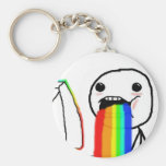 Rainbow Computer face Keychains