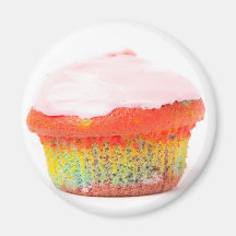 Rainbow Cupcake Magnets