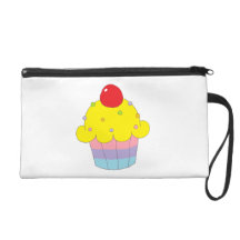 Rainbow Cupcake Wristlet Clutch