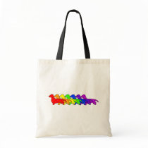 Rainbow Dachshund Bags