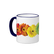 Rainbow Daisies Mug