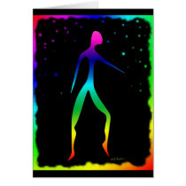 Rainbow Dancer 2 Greeting Card