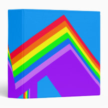 Rainbow Designed 3-Ring Binder