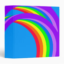 Rainbow Designed 3-Ring Binder