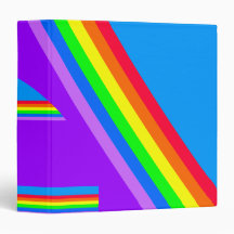 Rainbow Designed 3-Ring Binder