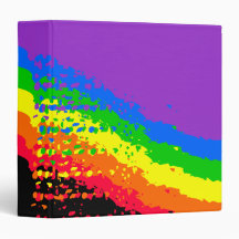 Rainbow Designed Binder