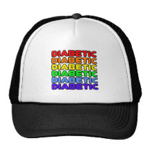 Rainbow Diabetic Trucker Hats