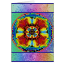 Rainbow Dolphin Chakra Greeting Card