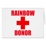 Rainbow Donor Card