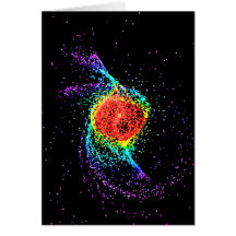 Rainbow Dot Design Greeting Card