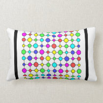 Rainbow dot throw pillow (Customizable!) pillows