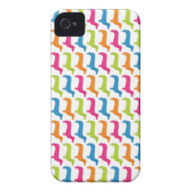 Rainbow Doxie Print iPhone 4 Cover